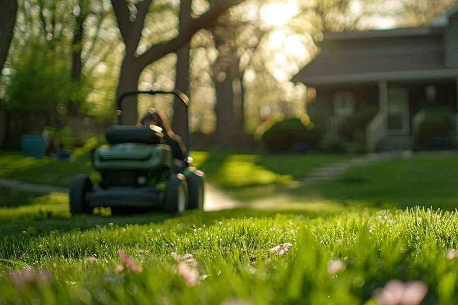 electric cordless push mower