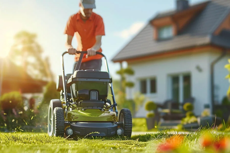 lithium ion battery powered lawn mowers