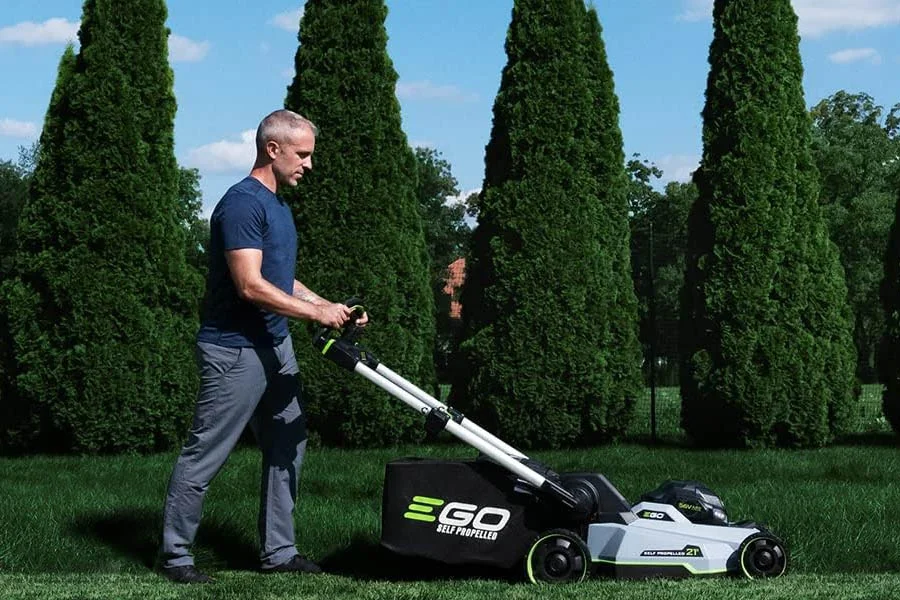 battery powered push lawn mower