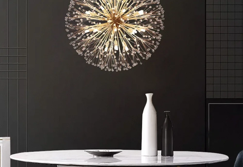 abstract globe chandelier