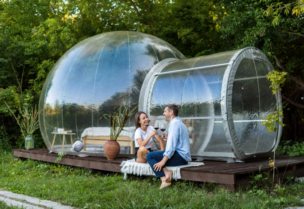 innovative transparent bubble tents